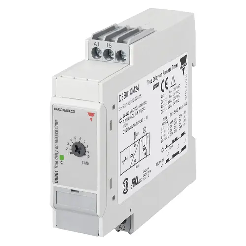 Produktfoto 1 von Carlo Gavazzi DBB01CM24, DBB01CM24 WAHRE VERZÖGERUNG DES RELEASE-TIMERS DIN22,5 V1R0