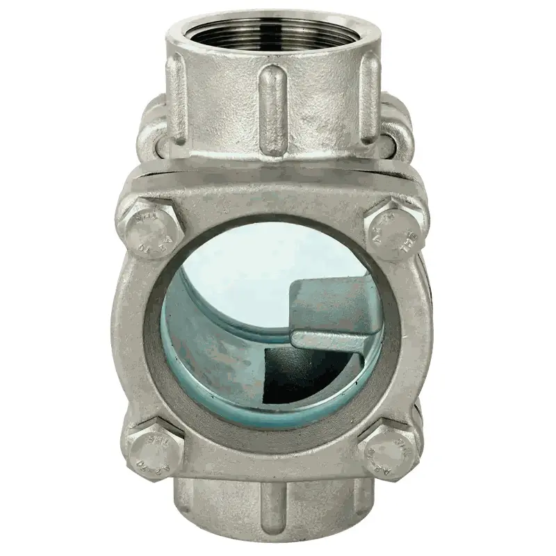 Produktfoto 1 von Fergo GD100 Innengewinde Schauglas 2 Zoll Edelstahl Kalknatron-Hartglas