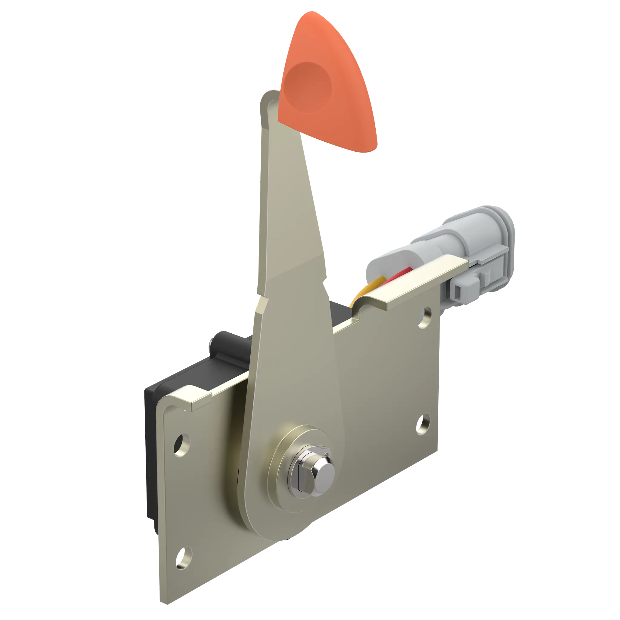 Produktfoto 1 von Elobau 424A10A090B, Winkelsensor 090° CCW, mit Betätigungshebel, 1-5V