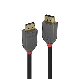 Produktfoto 1 von LINDY 36486, 10m DisplayPort 1.2 Kabel, Anthra Line
