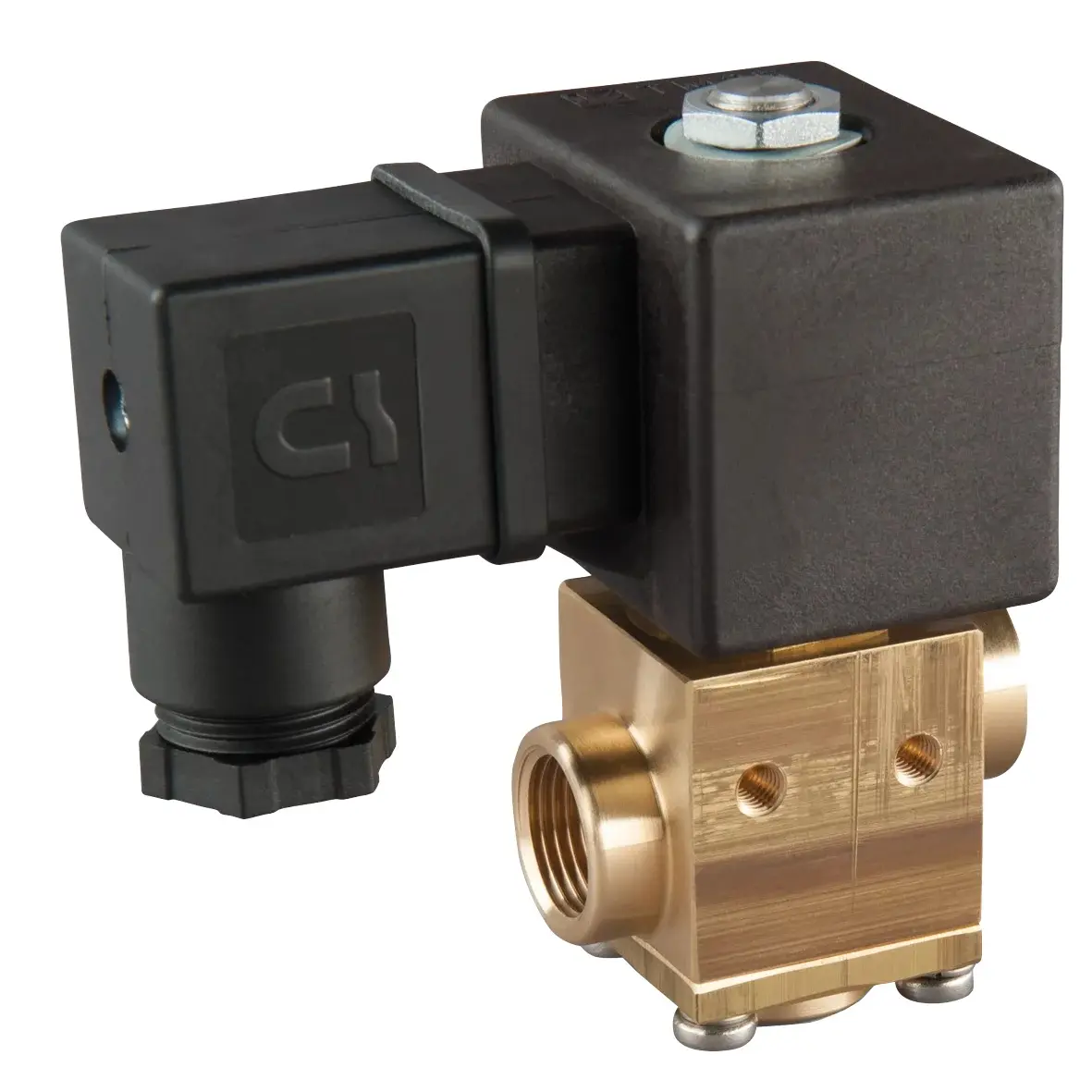 Produktfoto 1 von FIPA 36.009/24VDC, 3/2-Wege Magnetventil für Vakuum direkt gesteuert, NC, 24VDC