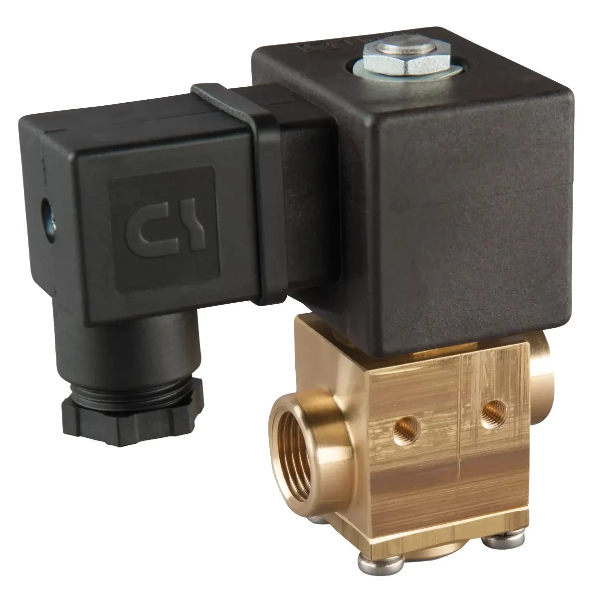 Produktfoto 1 von FIPA 36.009/230VAC, Elektrisches 3/2-Wege-Vakuumventil G3/8, NC inkl. Stecker