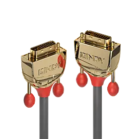 Produktfoto 1 von LINDY 36201, 1m DVI-D Dual Link Kabel, Gold Line