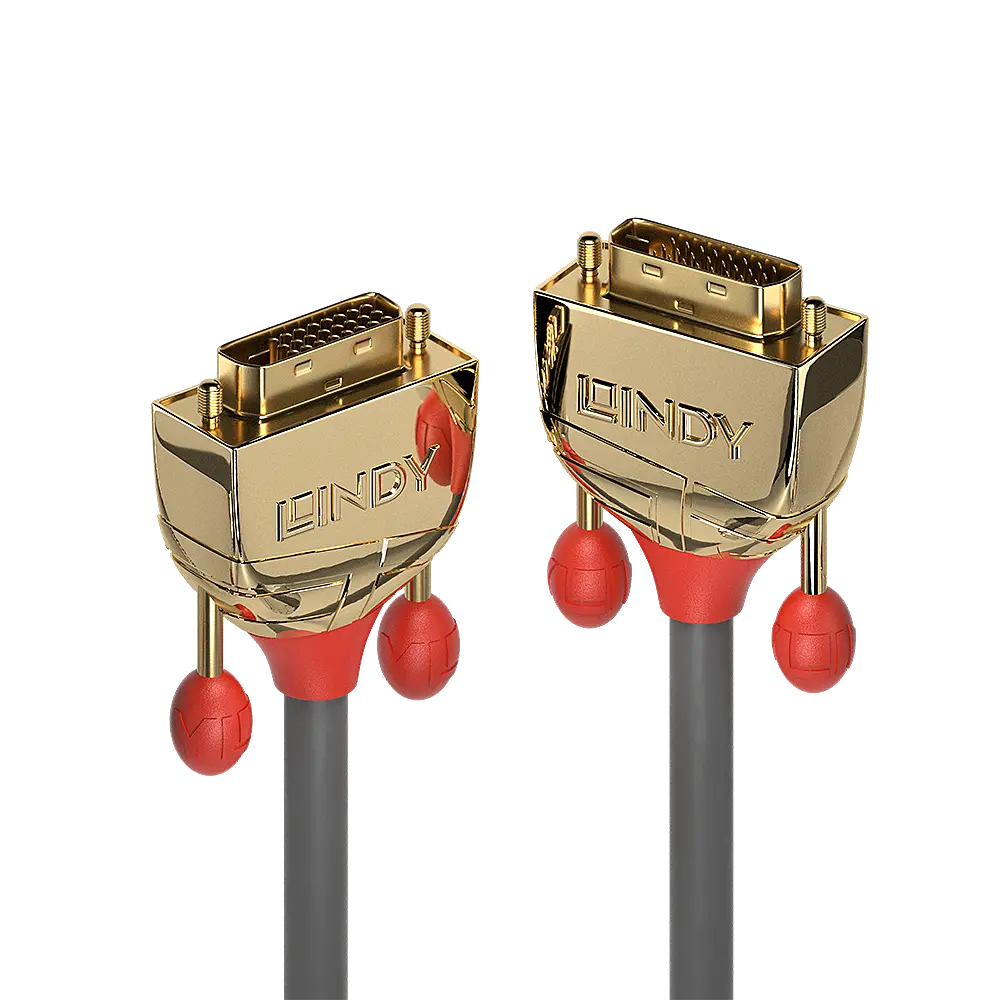 Produktfoto 1 von LINDY 36202, 2m DVI-D Dual Link Kabel, Gold Line