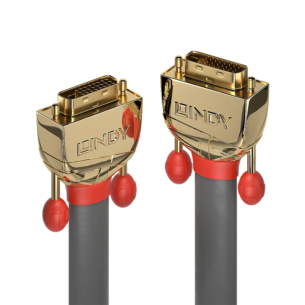 Produktfoto 1 von LINDY 36208, 20m DVI-D Dual Link Kabel, Gold Line