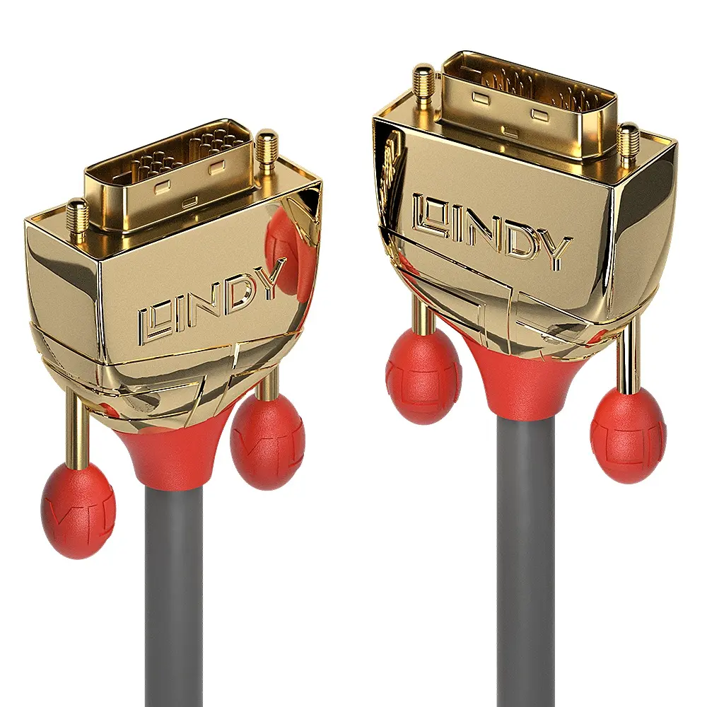 Produktfoto 1 von LINDY 36215, 10m DVI-D SLD Single Link Kabel, Gold Line