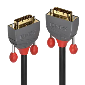 Produktfoto 1 von LINDY 36225, 7.5m DVI-D Dual Link Kabel, Anthra Line