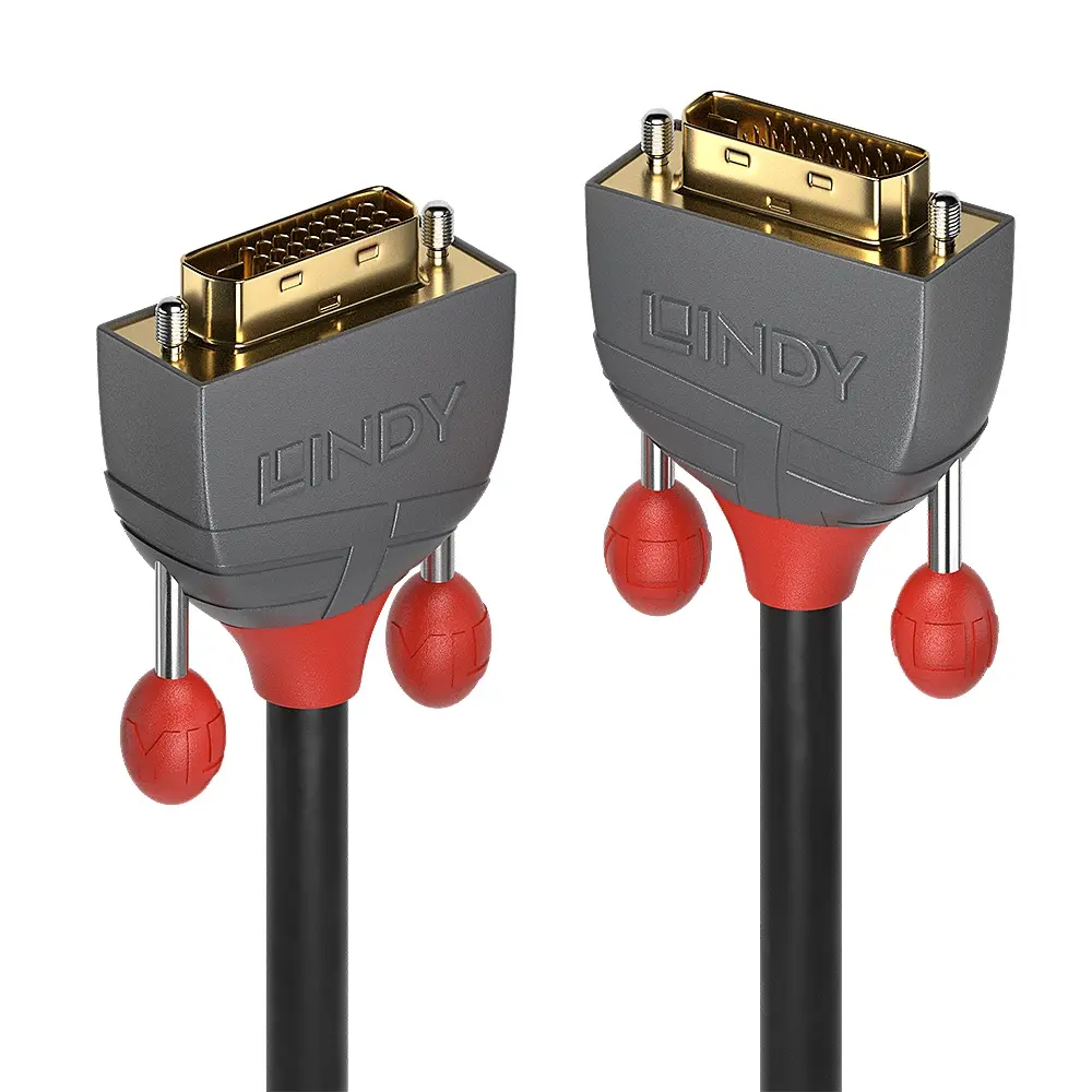 Produktfoto 1 von LINDY 36227, 15m DVI-D Dual Link Kabel, Anthra Line