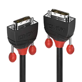 Produktfoto 1 von LINDY 36259, 10m DVI-D Single Link Kabel, Black Line