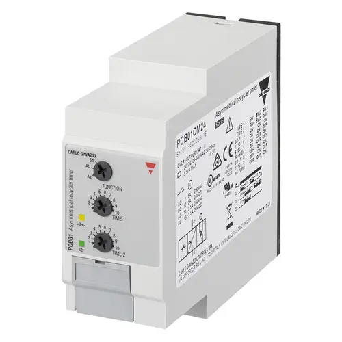 Produktfoto 1 von Carlo Gavazzi PCB01CM24, PCB01CM24 ASYM.RECYCLER TIMER 1RELE UNDECAL V1R0
