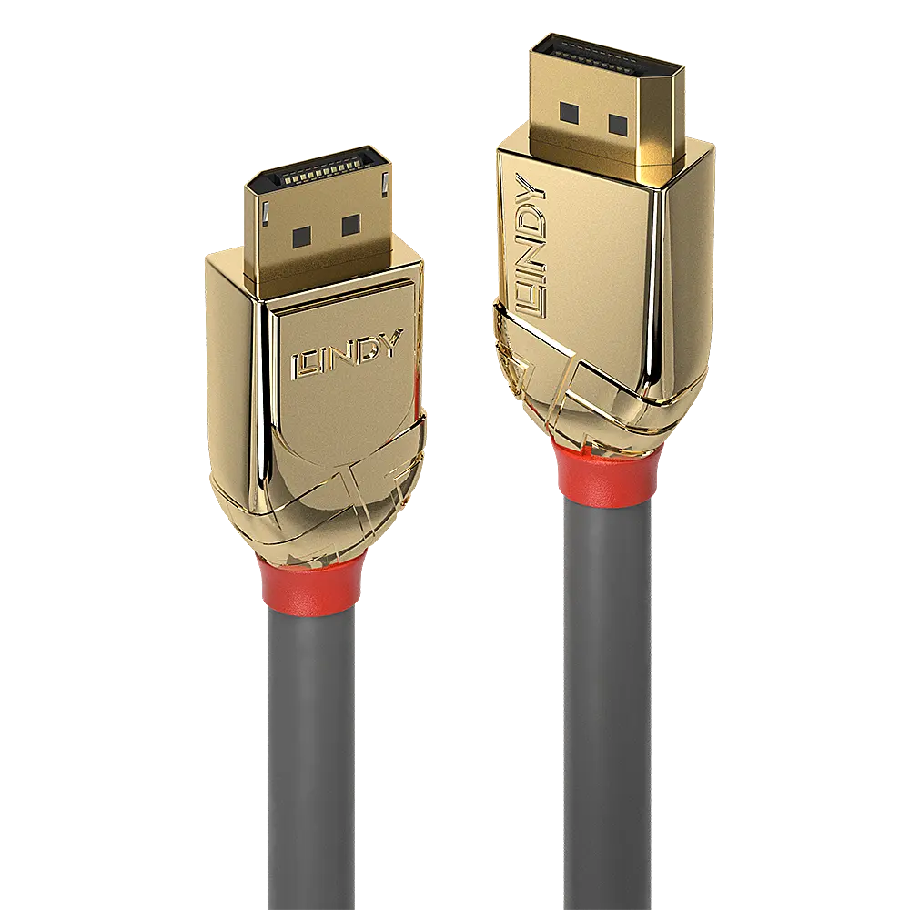 Produktfoto 1 von LINDY 36294, 5m DisplayPort 1.2 Kabel, Gold Line