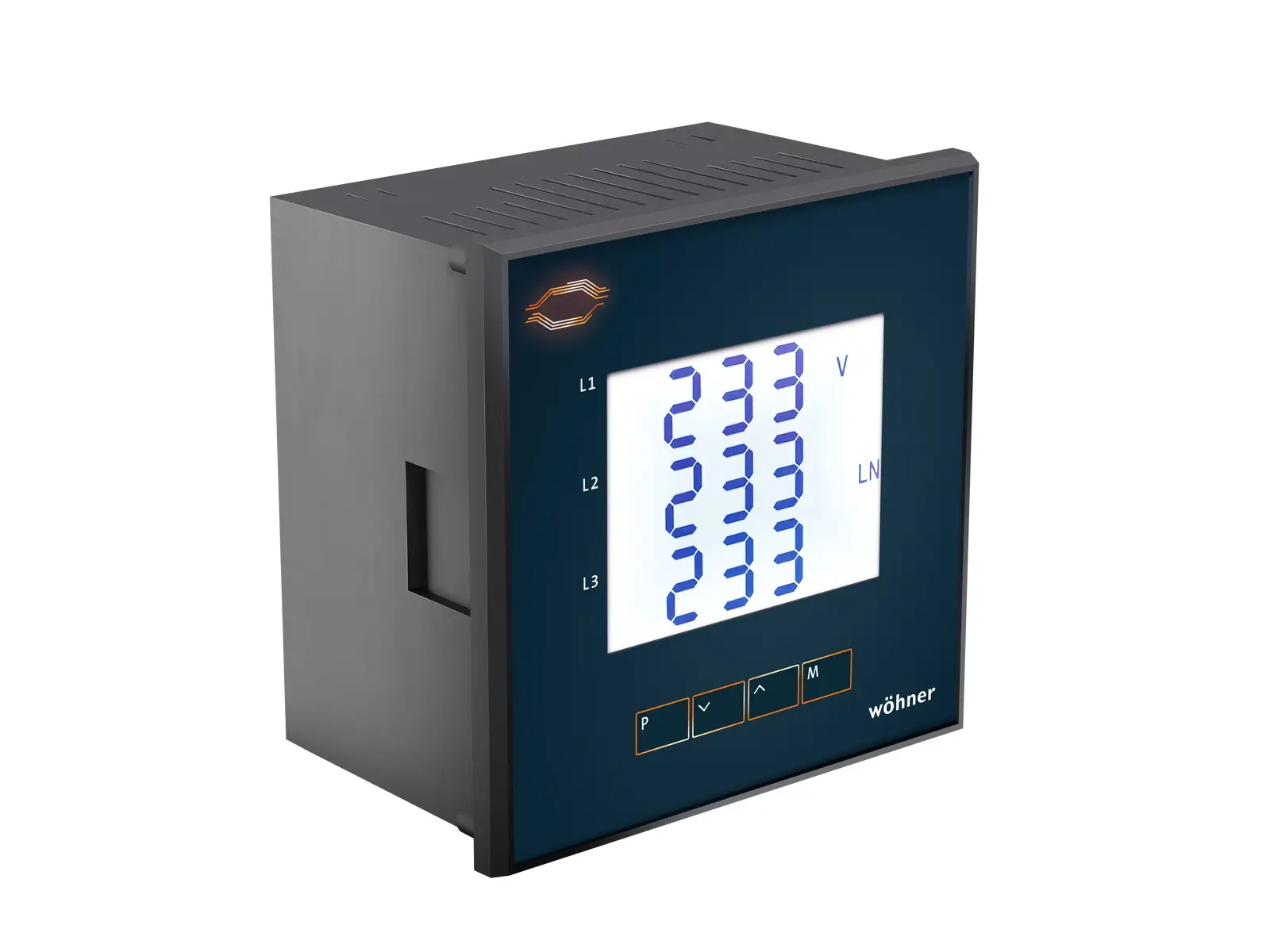 Produktfoto 1 von Wöhner 37001000A, Multifunktionsmessgerät für Fronttafeleinbau