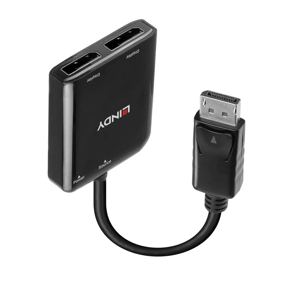 Produktfoto 1 von LINDY 38430, 2 Port DisplayPort 1.2 MST Hub