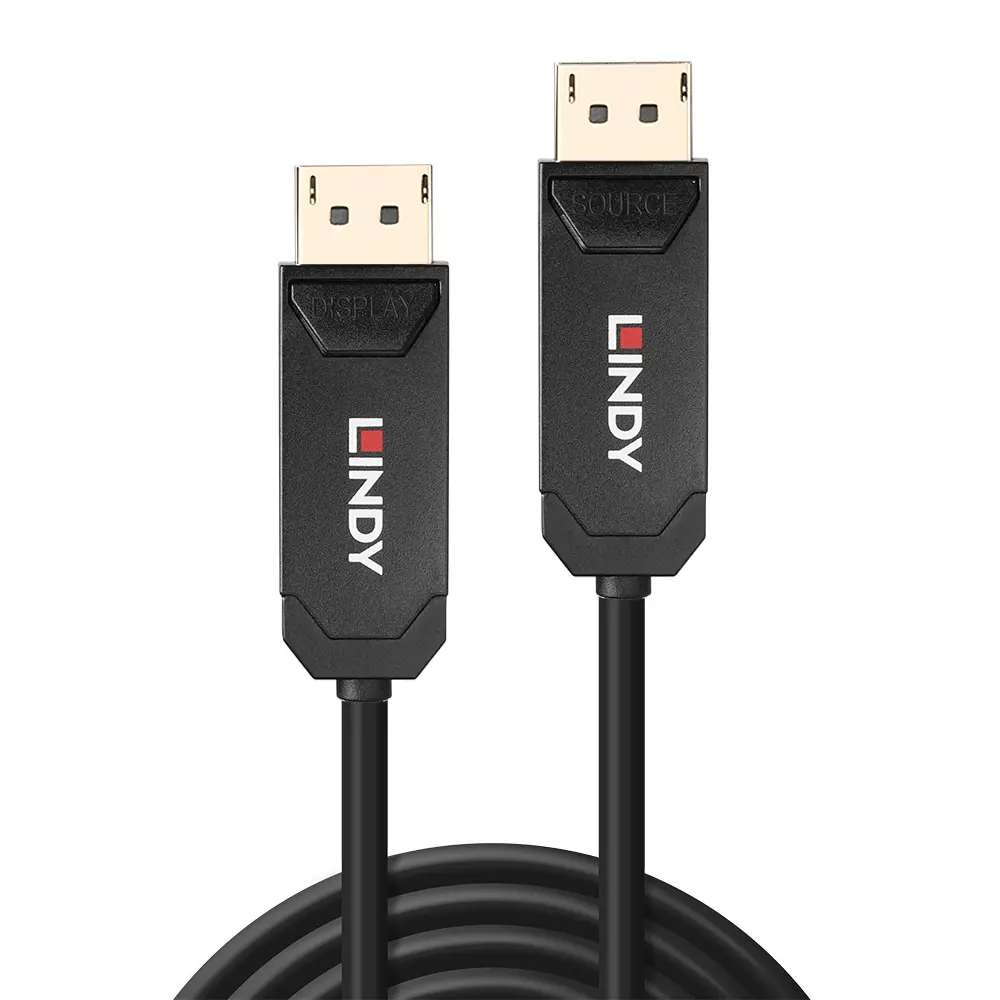 Produktfoto 1 von LINDY 38520, 10m Fibre Optic Hybrid DP 2.0 UBHR10 Kabel