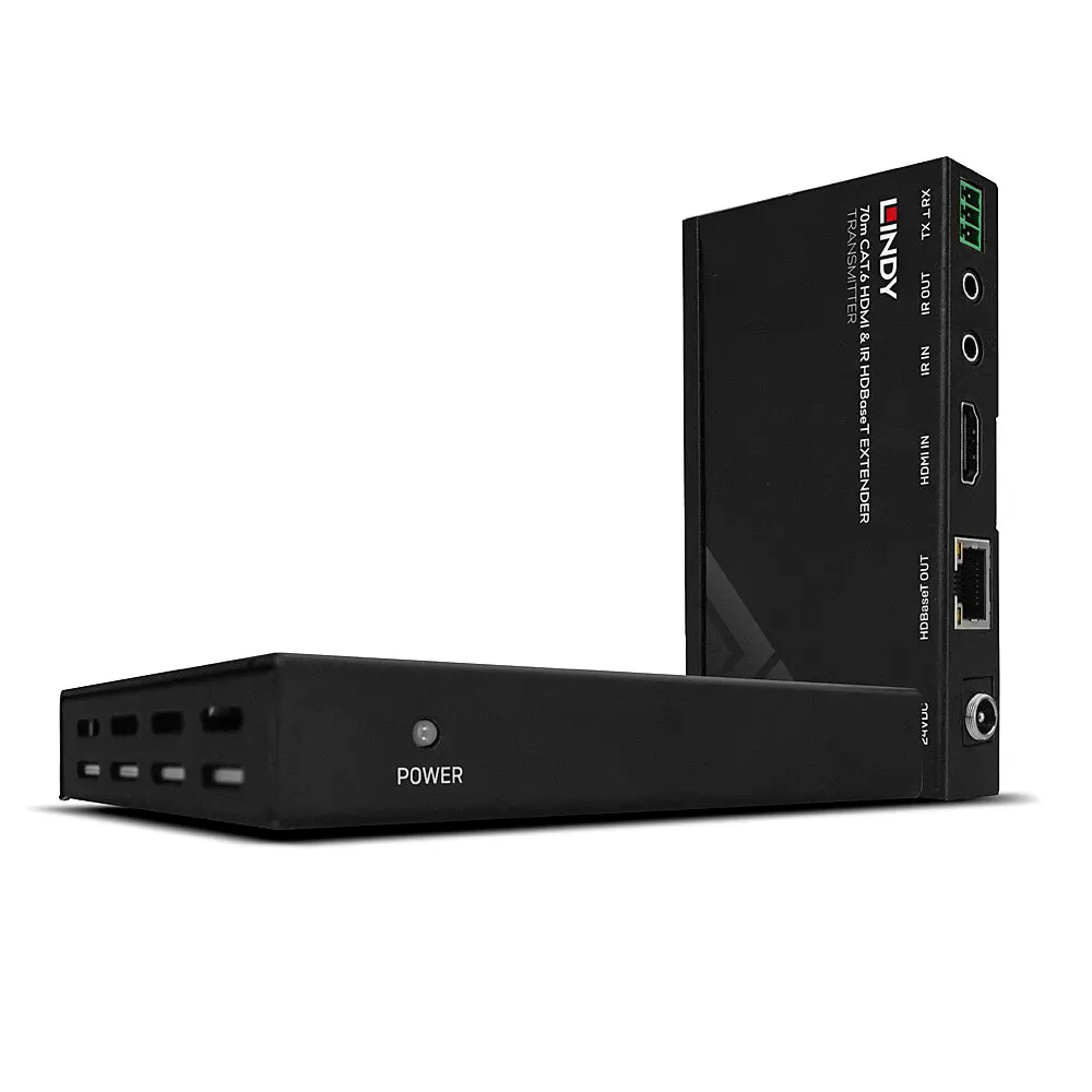 Produktfoto 1 von LINDY 38139, 70m Cat.6 4K30, IR & RS-232 HDBaseT Extender inklusive PoC