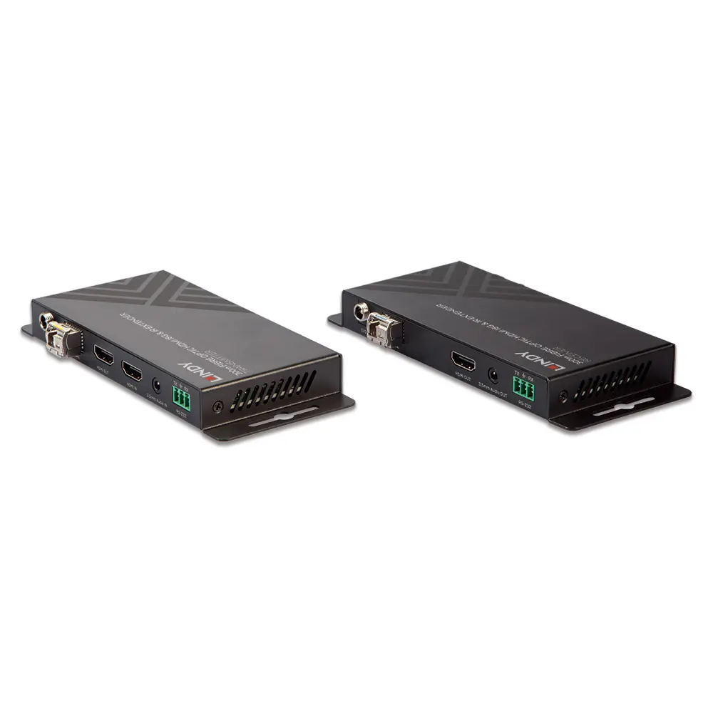 Produktfoto 1 von LINDY 38174, 300m/1000m Fibre Optic HDMI 4K60, IR, RS232 & Audio Extender