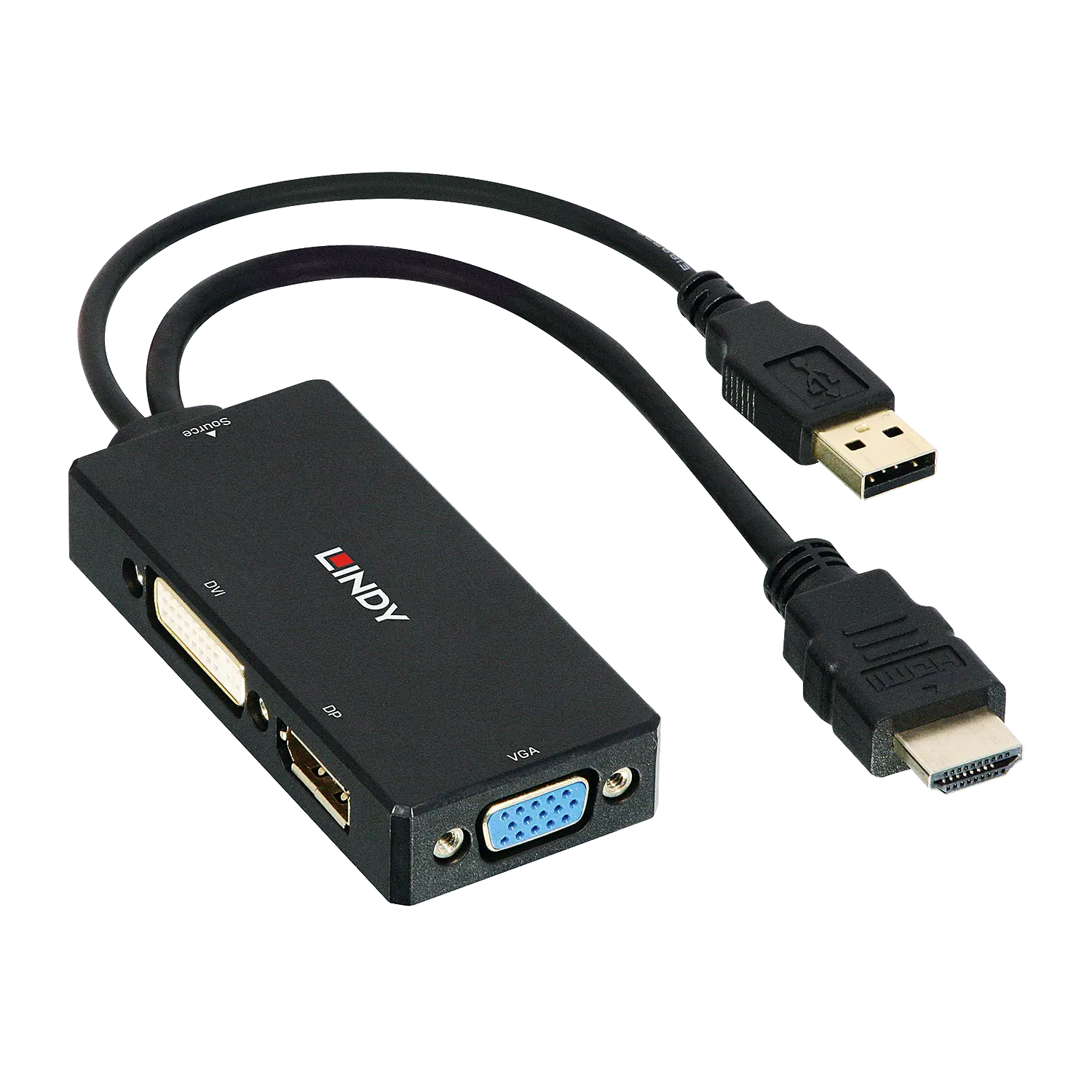 Produktfoto 1 von LINDY 38182, HDMI zu DisplayPort, DVI & VGA Konverter