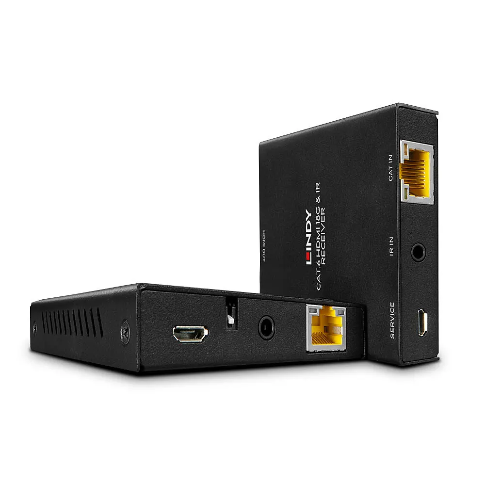 Produktfoto 1 von LINDY 38205, 50m Cat.6 HDMI 4K60 & IR Extender mit PoC & Loop Out