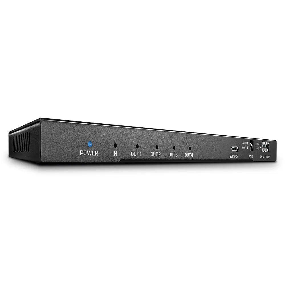 Produktfoto 1 von LINDY 38231, 4 Port HDMI 18G Splitter mit Audio & Downscaling