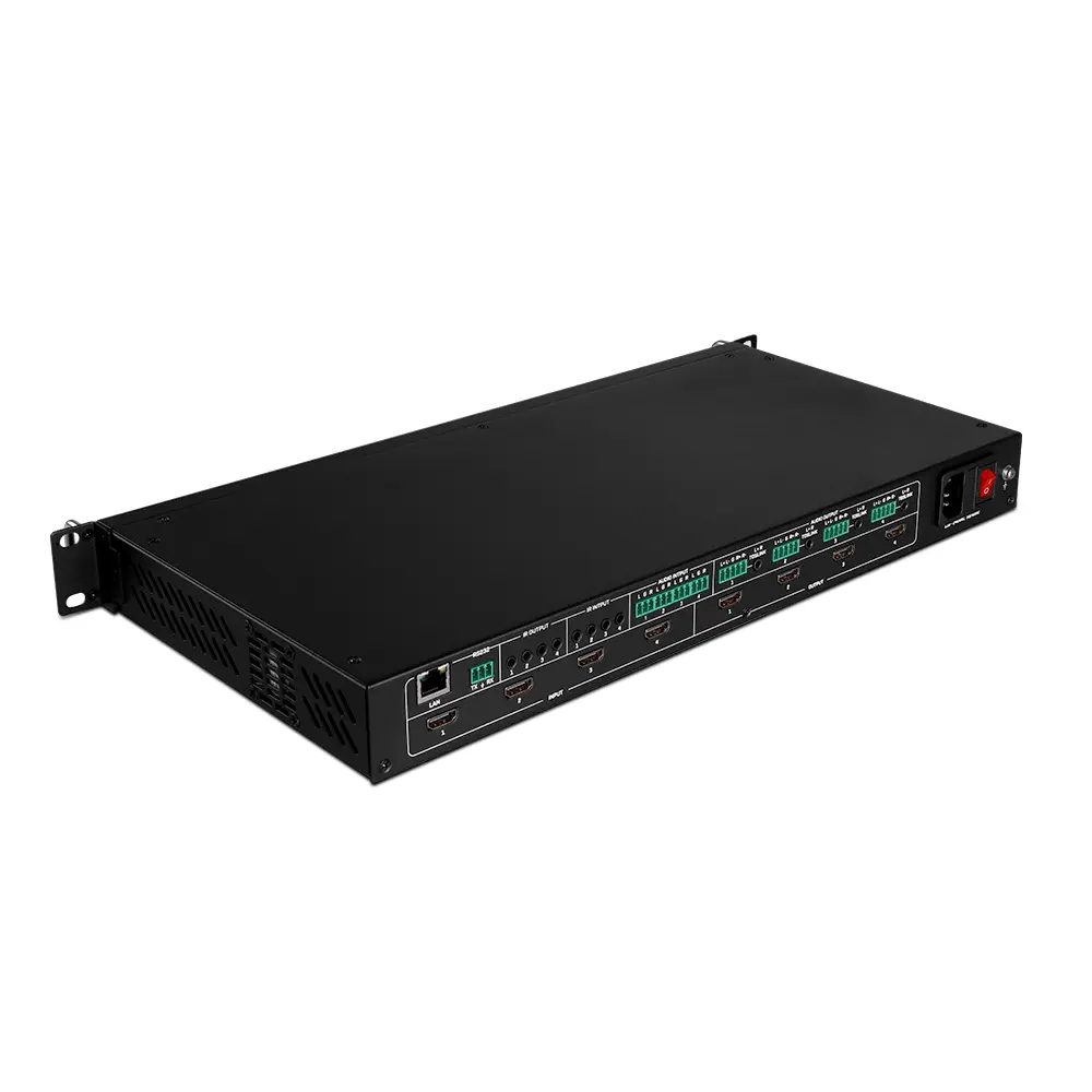 Produktfoto 1 von LINDY 38238, 4x4 HDMI 4K60 Matrix with Video Wall Scaling