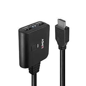 Produktfoto 1 von LINDY 38356, 2 Port HDMI 4K60 Splitterkabel