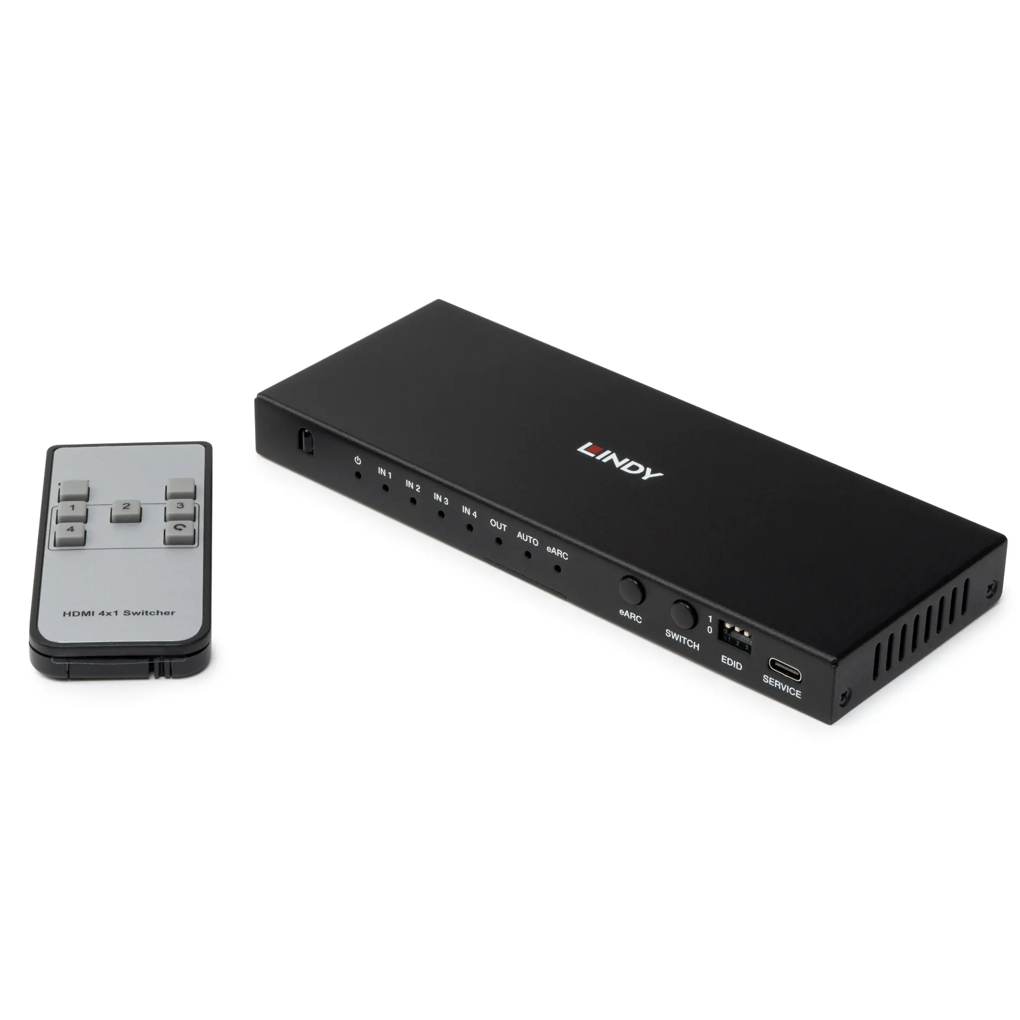 Produktfoto 1 von LINDY 38386, 4 Port HDMI 8K60 Switch mit eARC