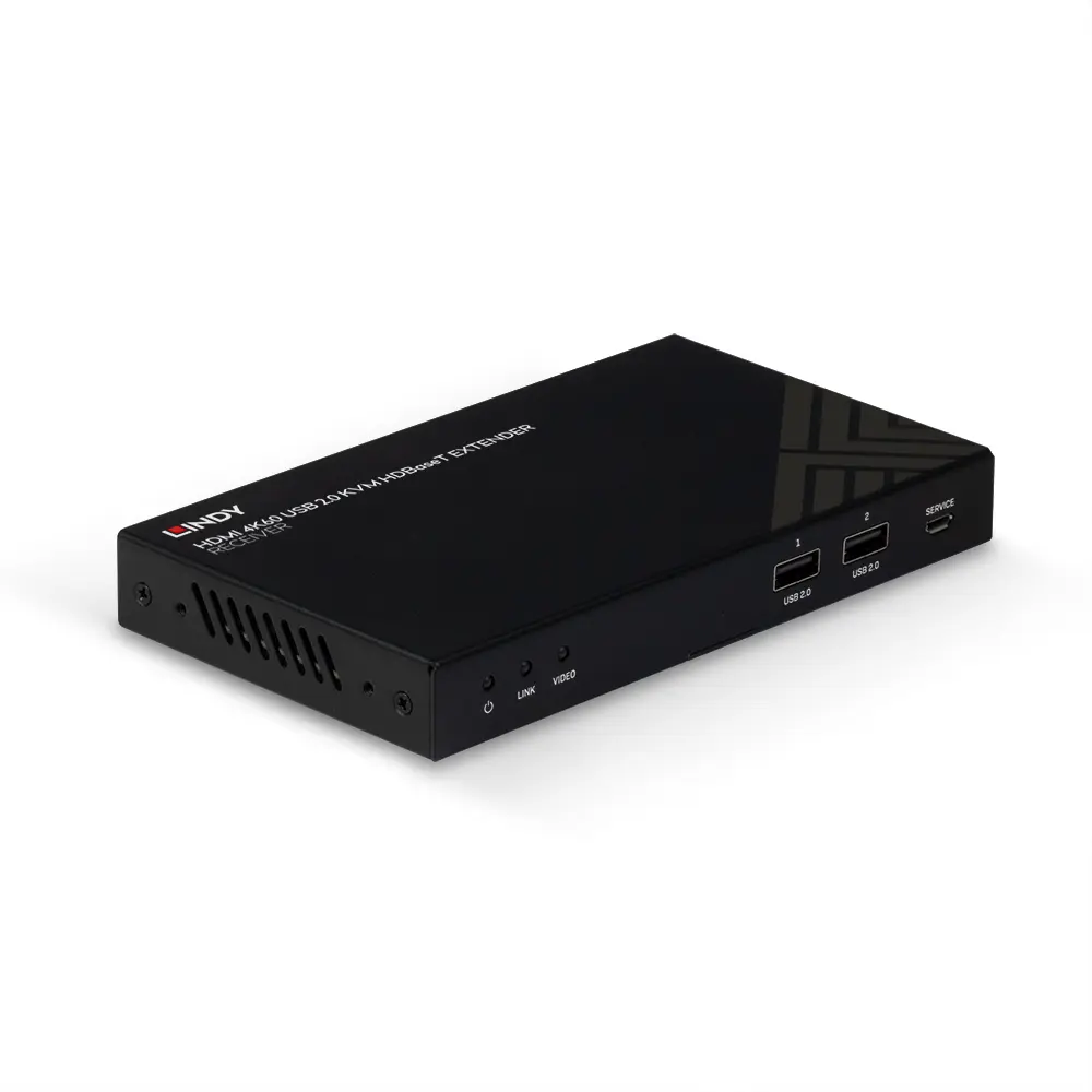 Produktfoto 1 von LINDY 38389, 150m Cat.6 HDMI 4K60, IR, RS232 & Audio KVM Extender, Receiver