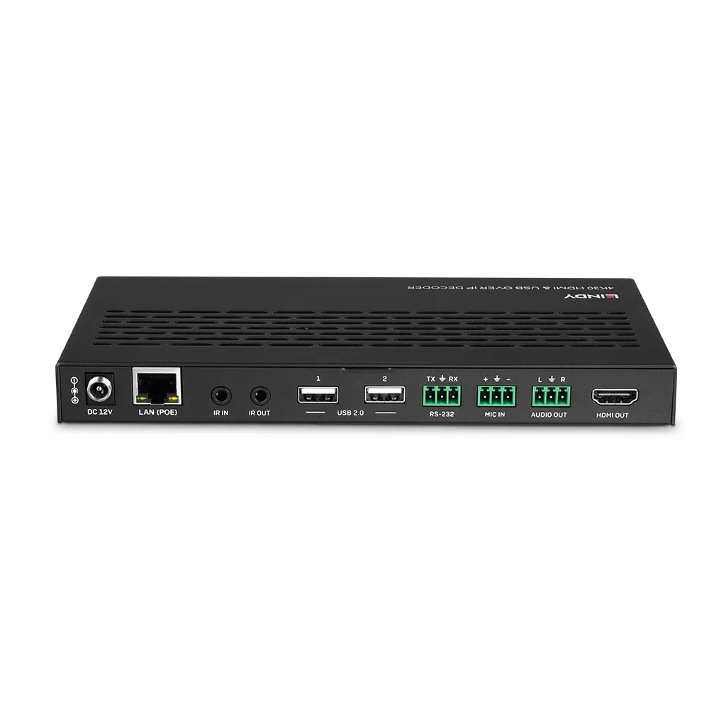 Produktfoto 1 von LINDY 38397, 4K30 HDMI & USB over IP System - Decoder