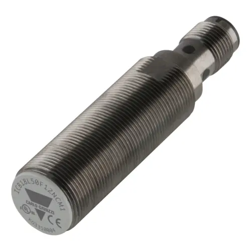 Produktfoto 1 von Carlo Gavazzi ICB18L50F12PCM1, NÄHERUNGSSENSOR IND. M12 STECKER PNP NC FLUSH