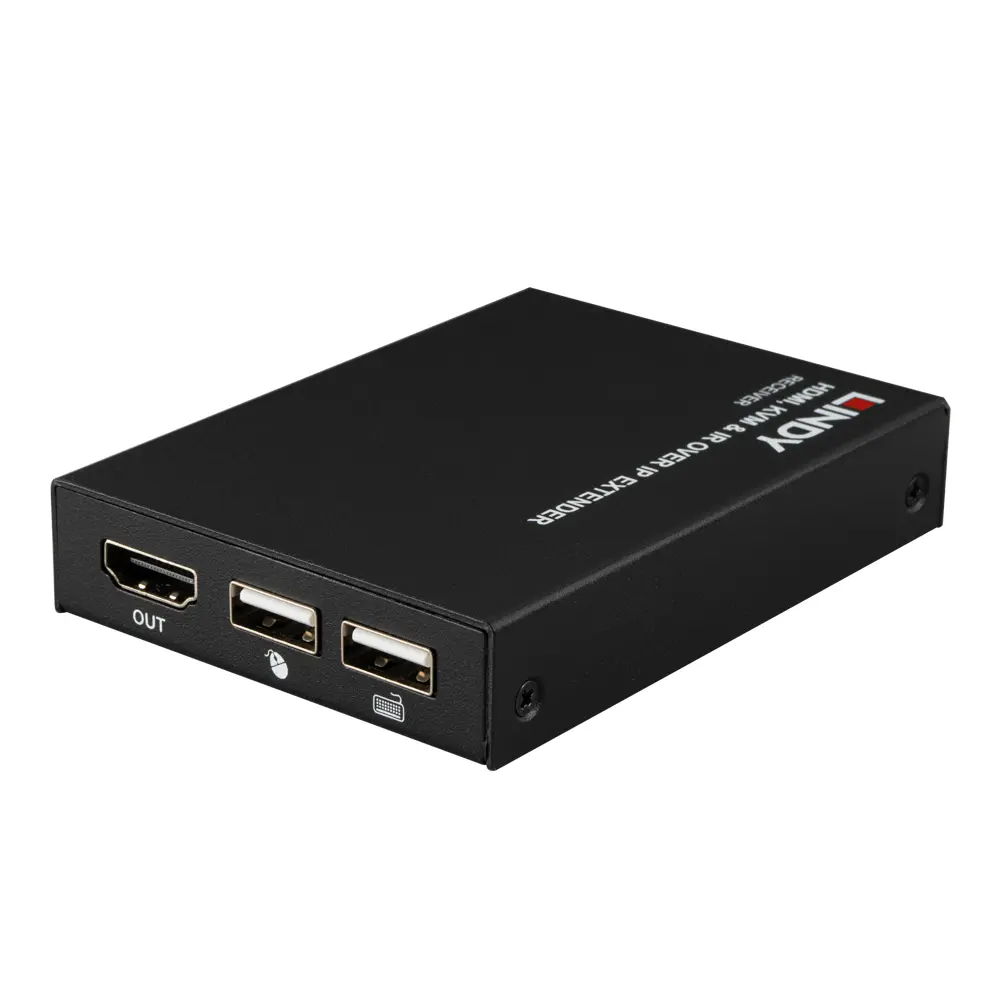 Produktfoto 1 von LINDY 39321, HDMI, KVM & IR over IP Extender, Receiver