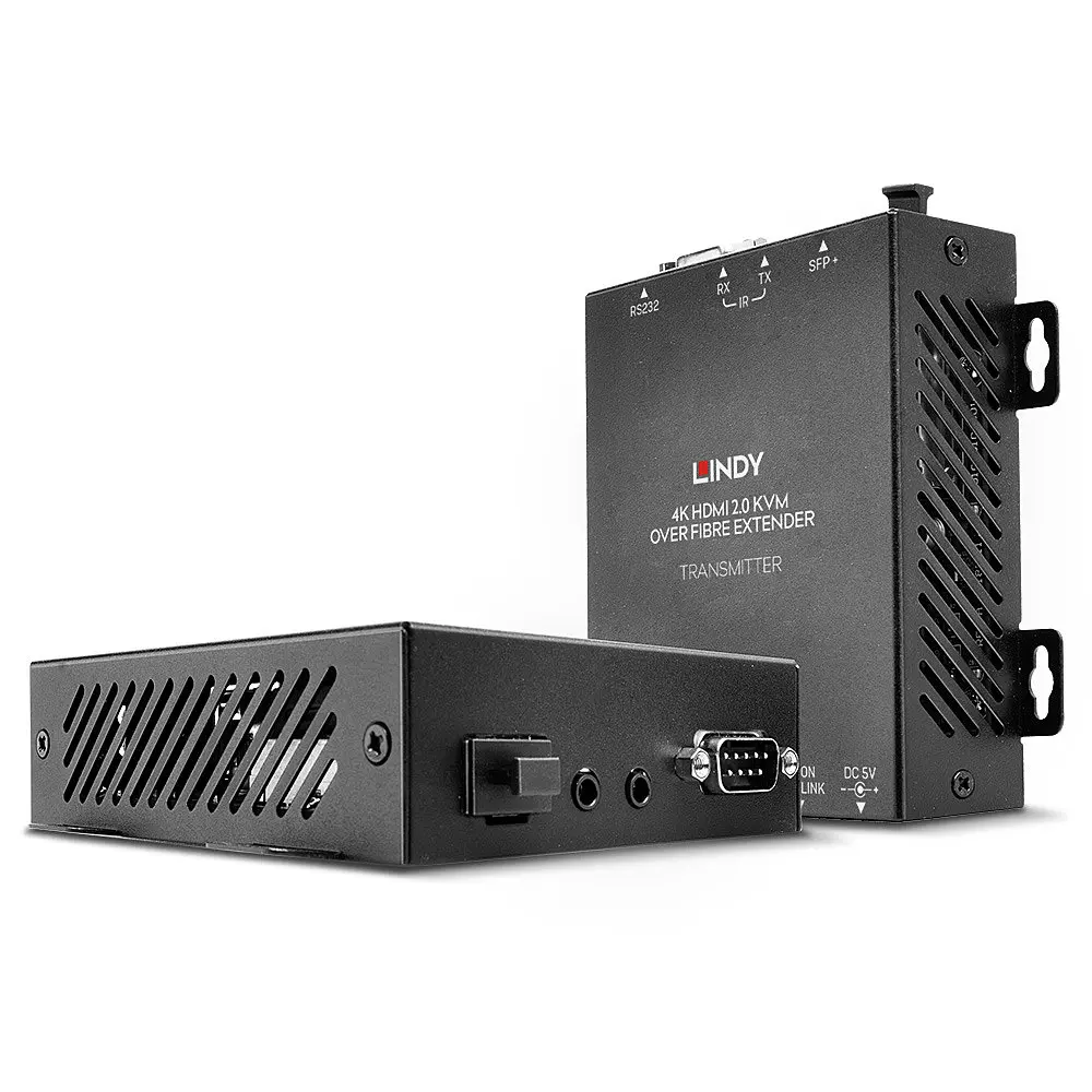 Produktfoto 1 von LINDY 39392, 300m Fibre Optic HDMI 4K60, USB, IR & RS232 KVM Extender