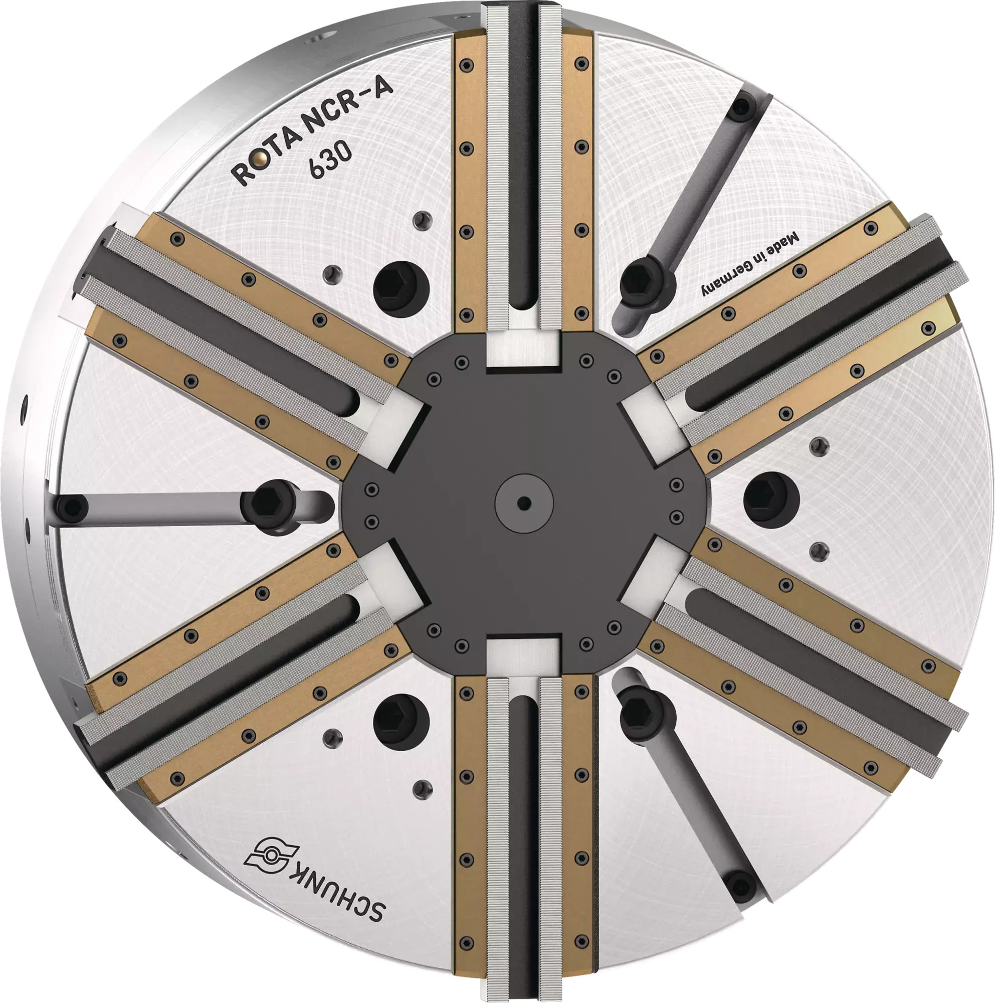 Produktfoto 1 von SCHUNK ROTA NCR-A 630 Z520-SV90°, Abgedichtetes 6-Backen-Kraftspannfutter