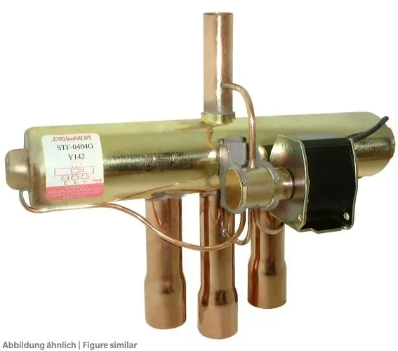Produktfoto 1 von Danfoss 061L1209, Vierwege-Umkehrventil Danfoss STF-0401G ohne Spule, löt