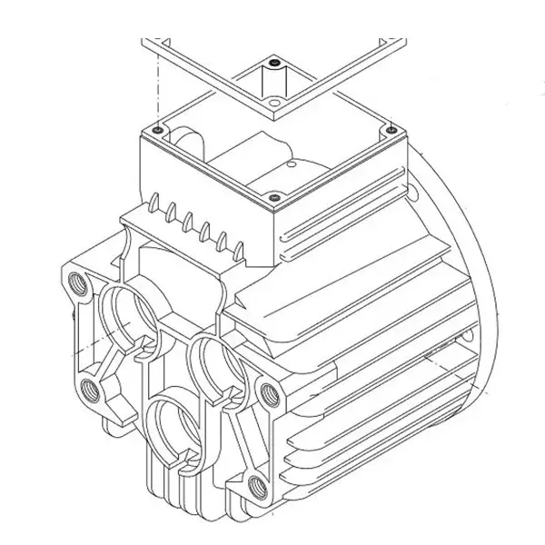 Produktfoto 1 von Kränzle Ölgehäuse für AQ-Pumpe, 3 x 400V 50Hz