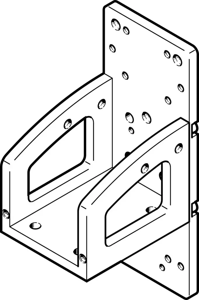 Produktfoto 1 von FESTO EAHT-E9-FB-3D-30 Mounting kit, P\n: 4070088