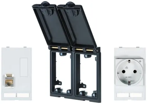 Produktfoto 1 von Murrelektronik 4000-68122-1210010 Modlink MSDD-Set Einbaurahmen