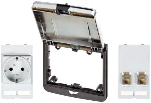 Produktfoto 1 von Murrelektronik 4000-68523-0011201 Modlink MSDD-Set Einbaurahmen