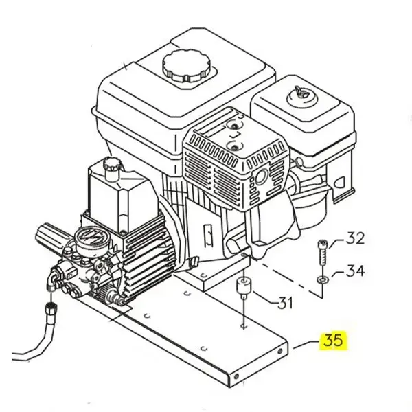 Kränzle Zwischenplatte, für Kränzle B 170-200 T