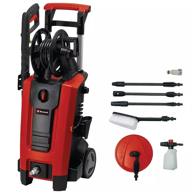 Produktfoto 1 von Einhell Hochdruckreiniger TC-HP 140, Flächenreiniger & Schlauchtrommel, 420 l/h