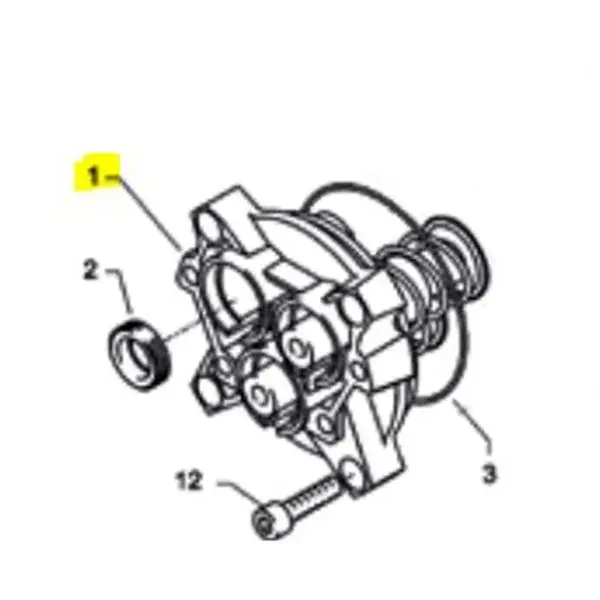 Produktfoto 1 von Kränzle Gehäuseplatte AP, für 18 mm Plunger