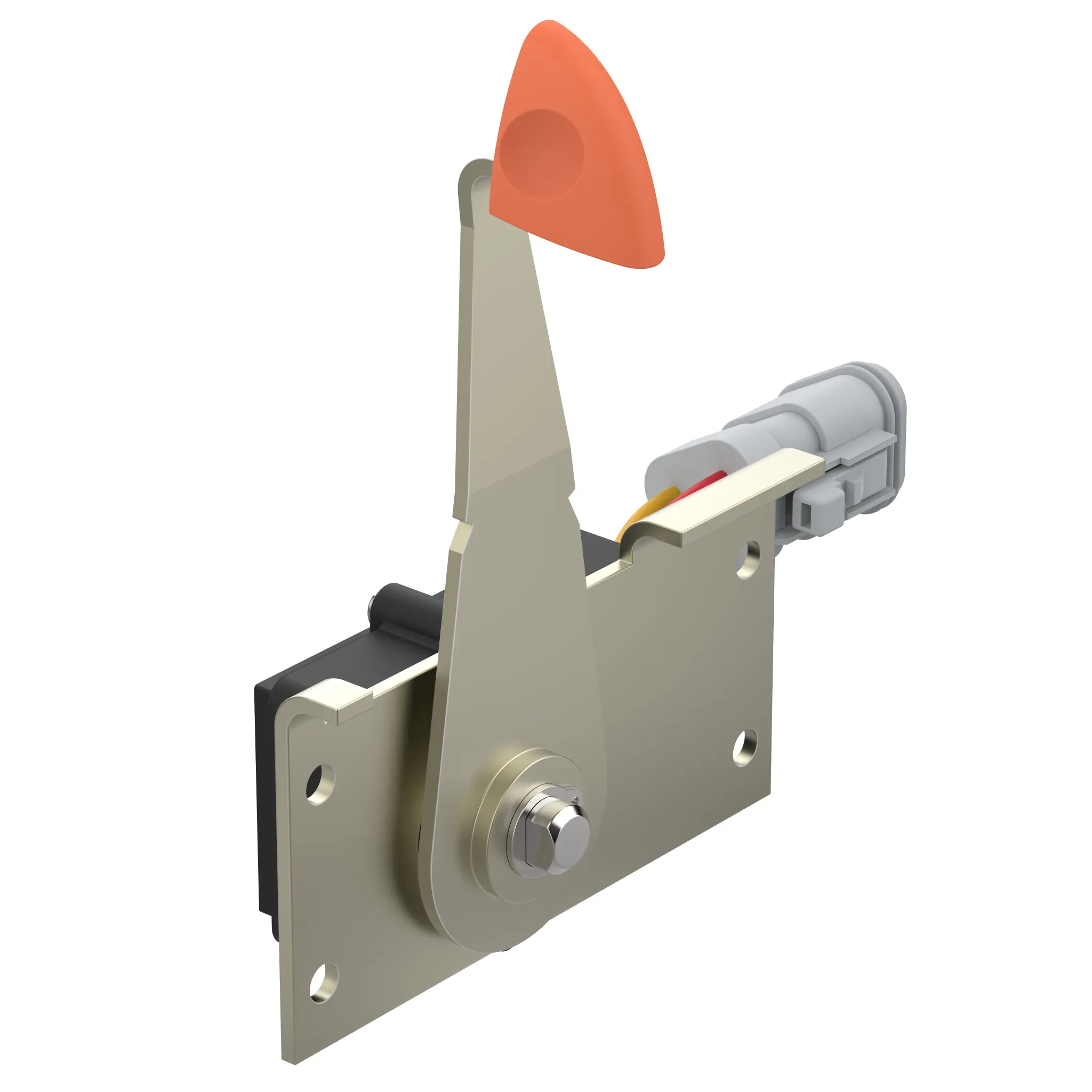 Produktfoto 1 von Elobau 424A10A090B, Winkelsensor 090° CCW, mit Betätigungshebel, 1-5V