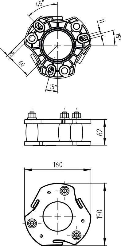 Produktfoto 1 von Leuze Electronic MS-UDC/UMC-S2, Zubehörsatz