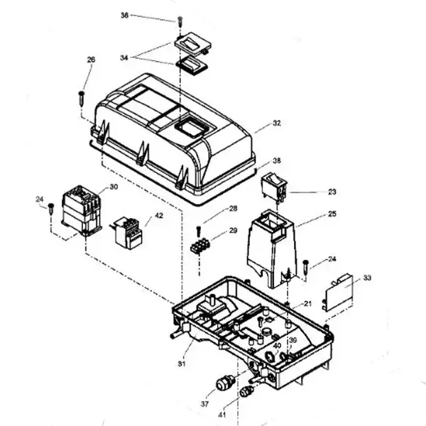 Produktfoto 1 von Kränzle Schaltkasten kpl., mit Elektroschalter, ohne Kabel