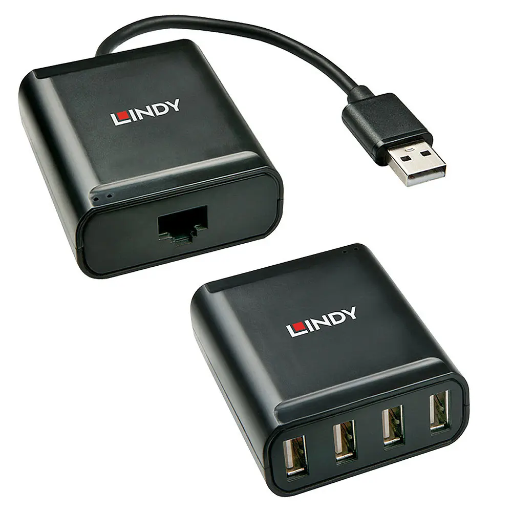 Produktfoto 1 von LINDY 42679, 60m 4 Port USB 2.0 Cat.6 Extender