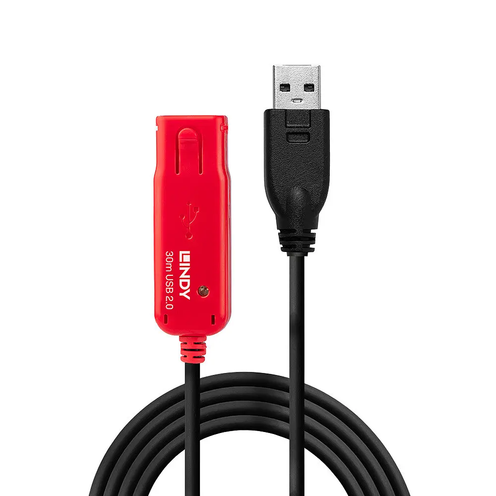 Produktfoto 1 von LINDY 42923, 30m USB 2.0 Aktivverlängerung Pro