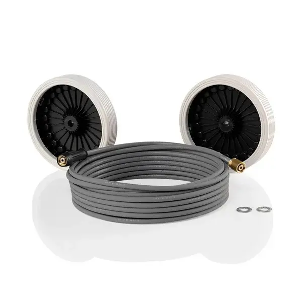 Kränzle NOM Set für Profi Serie, Räder D250 weiß, Schlauch grau