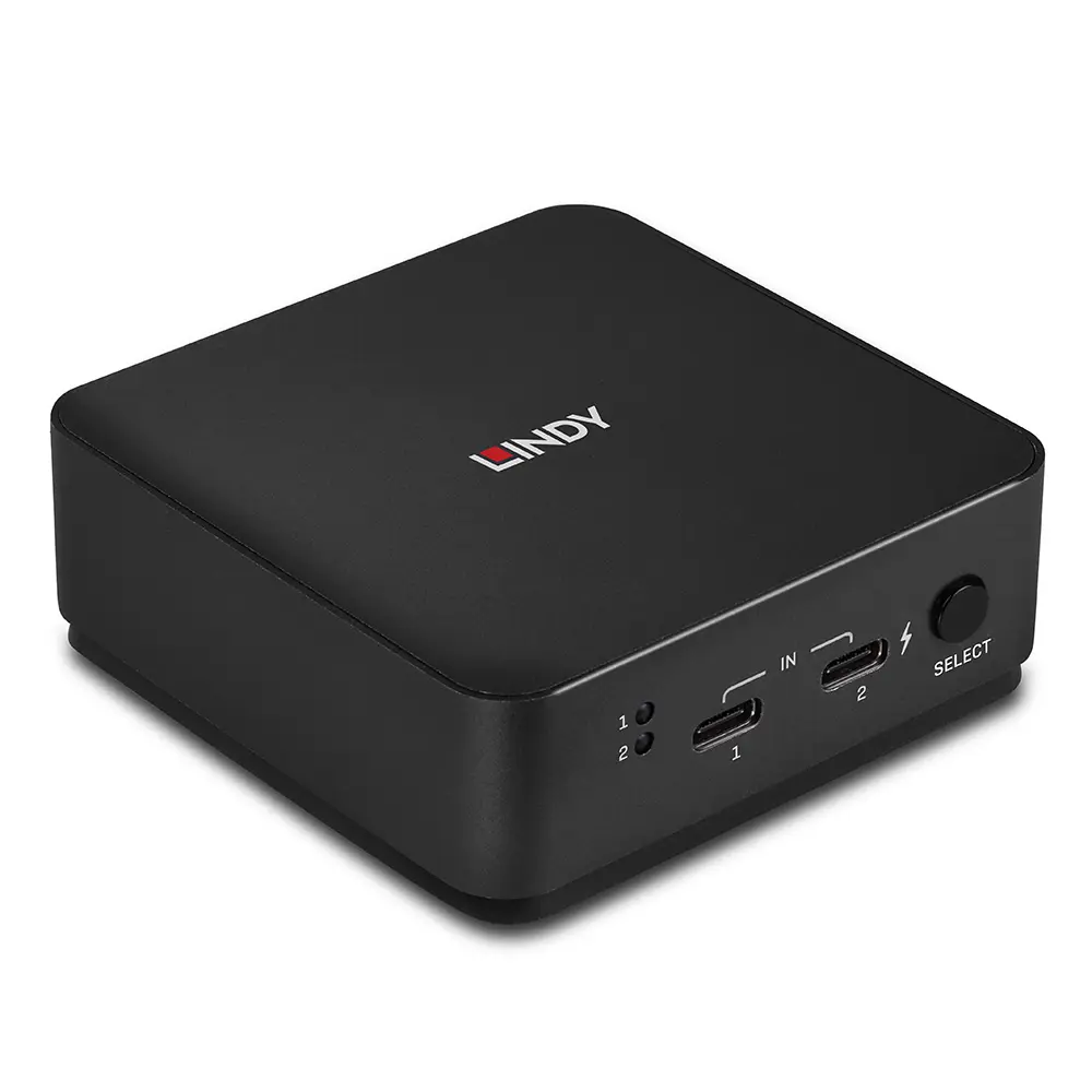 LINDY 42321, 2 Port Typ C, Dual HDMI 4K60 KVM Switch