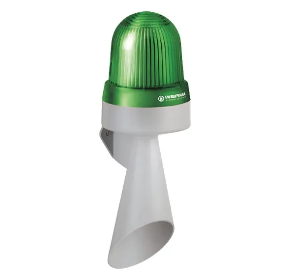 Produktfoto 1 von Werma 434.200.70, LED Hupe WM Dauerton 10-48VAC/DC GN