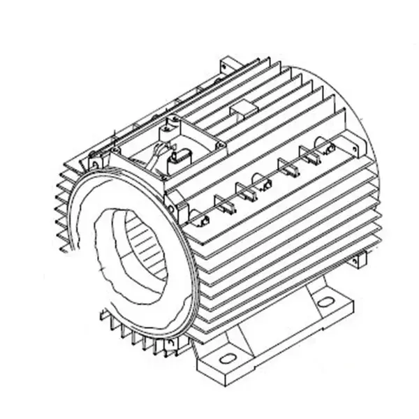 Produktfoto 1 von Kränzle Stator für Kränzle Motor BG112, 5,5kW 3x220V/60Hz 1400 U/min