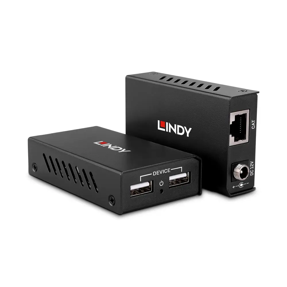 Produktfoto 1 von LINDY 43408, 100m 2 Port USB 2.0 Cat. 6 Extender